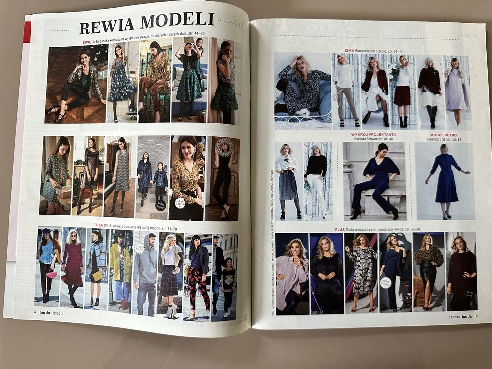 Magazyny z wykrojami Burda moda&styl oraz Style