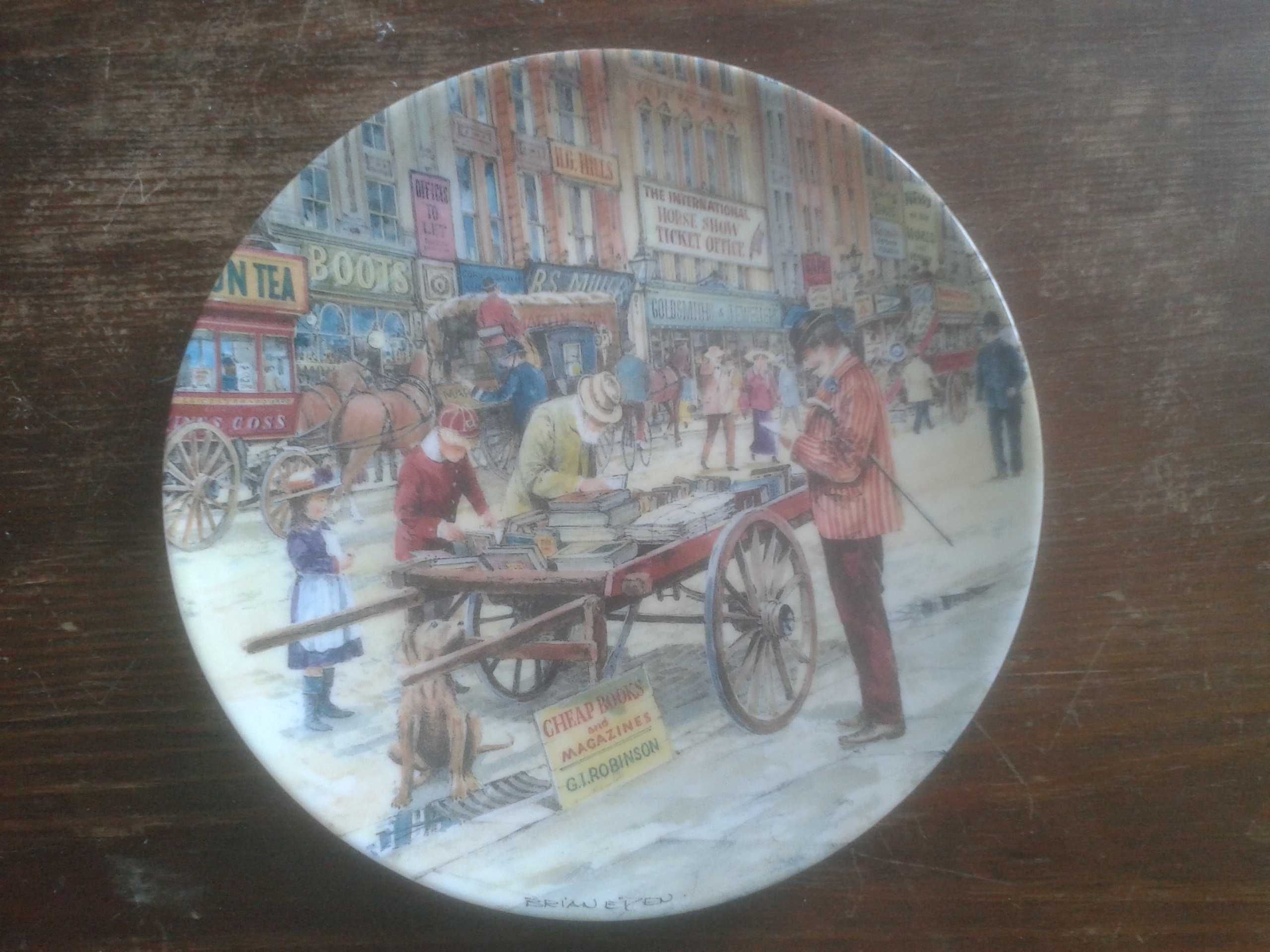 Talerze z porcelany Davenport Pottery By Brian Eden Made in England