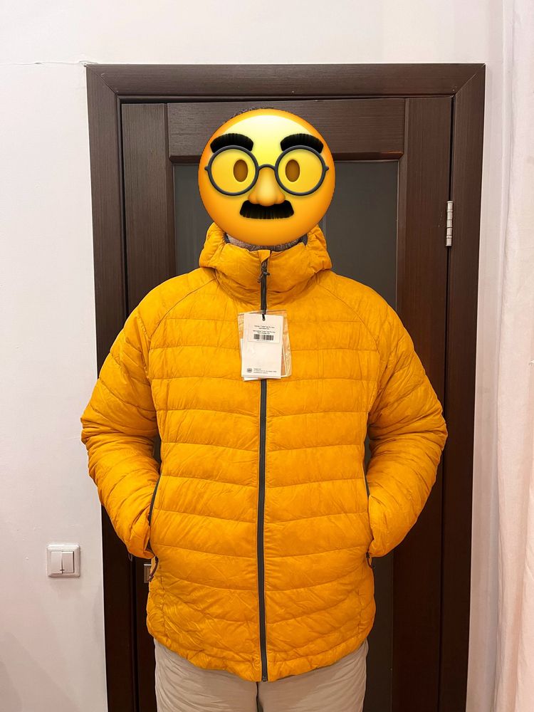 Пухова куртка Trek pro, розмір XXL, жовта