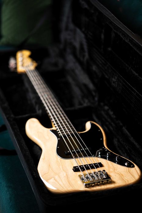 Lampart Custom Jazz Bass V Natural ASH