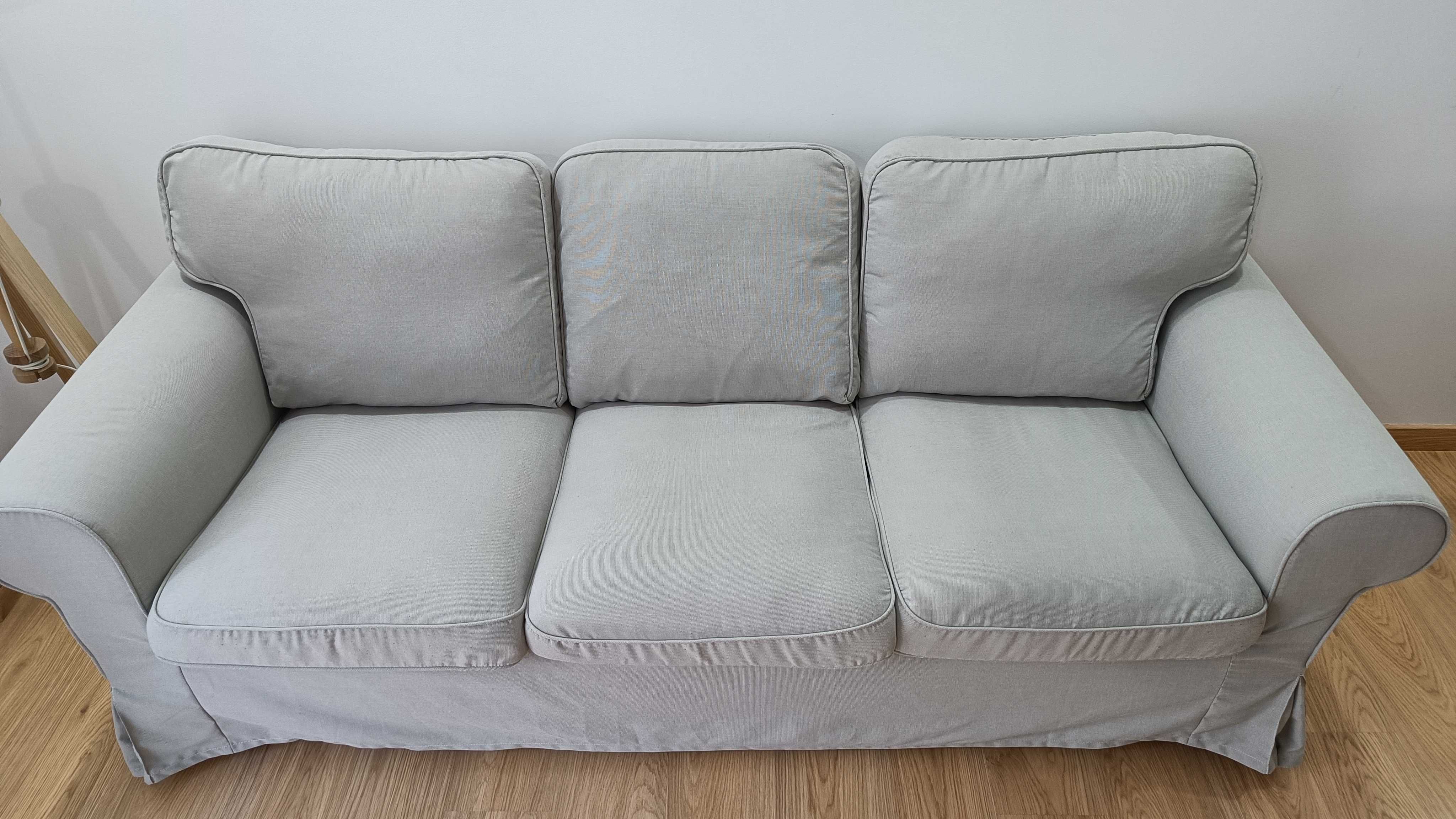 Sofá Ikea Ektorp beje 3 lugares em muito bom estado