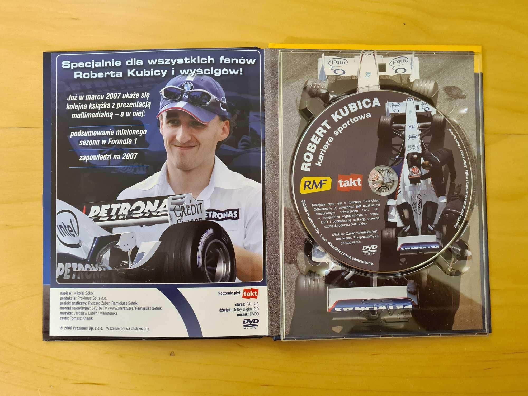 Robert Kubica kariera sportowca mini książka płyta CD | Mikołaj Sokół