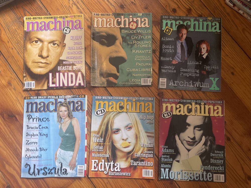 Wszystkie egzemplarze czasopisma „Machina”, rocznik 1998