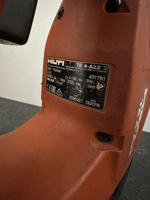 Młotowiertarka Hilti Akumulatorowa !!! Mocna z Danii !