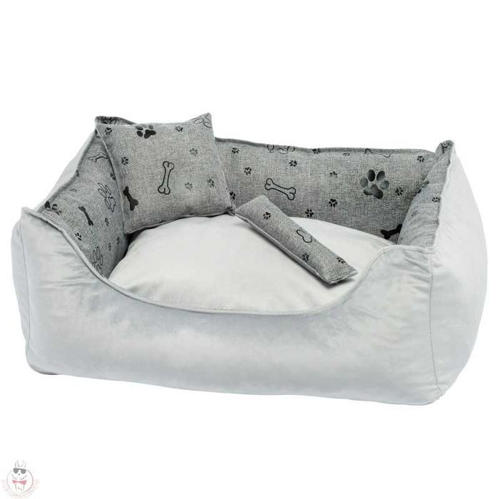 Legowisko Dla Psa i Kota Kanapa Apollo Czarne Łapki 60/50 Alelegowiska