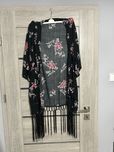 Wiskozowa narzuta kimono na strój kąpielowy Sinsay XS