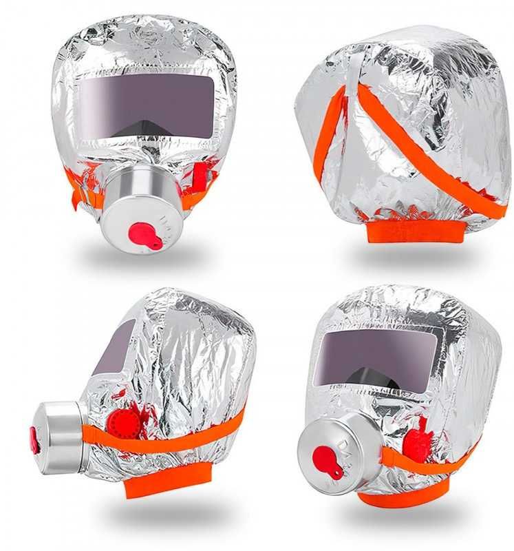 Маска противогаз из алюминиевой фольги,Fire mask  от радиации