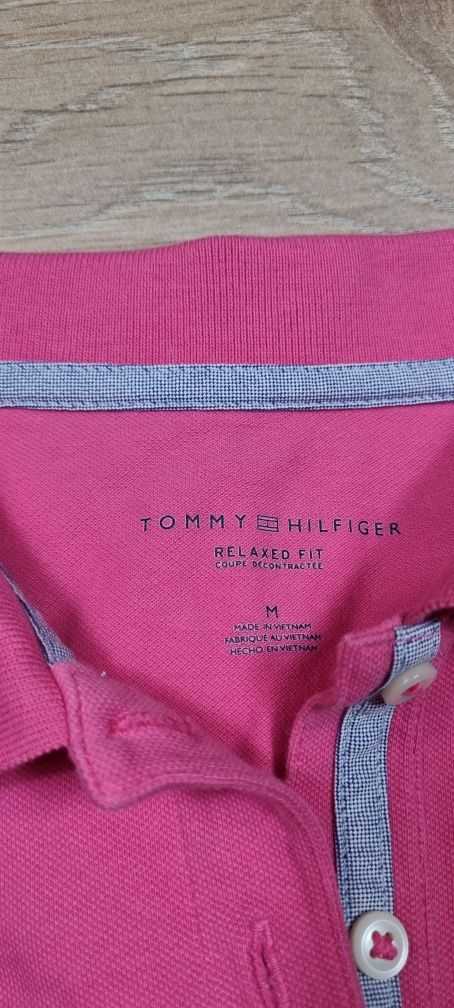 Koszulka polo damska, polówka Tommy Hilfiger, TH, logo, premium