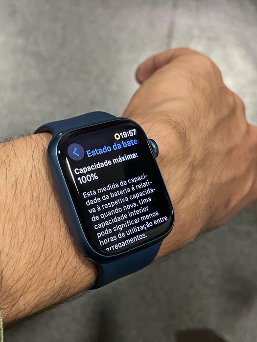 Apple watch serie 7, 45 mm - Saude da bateria 100%