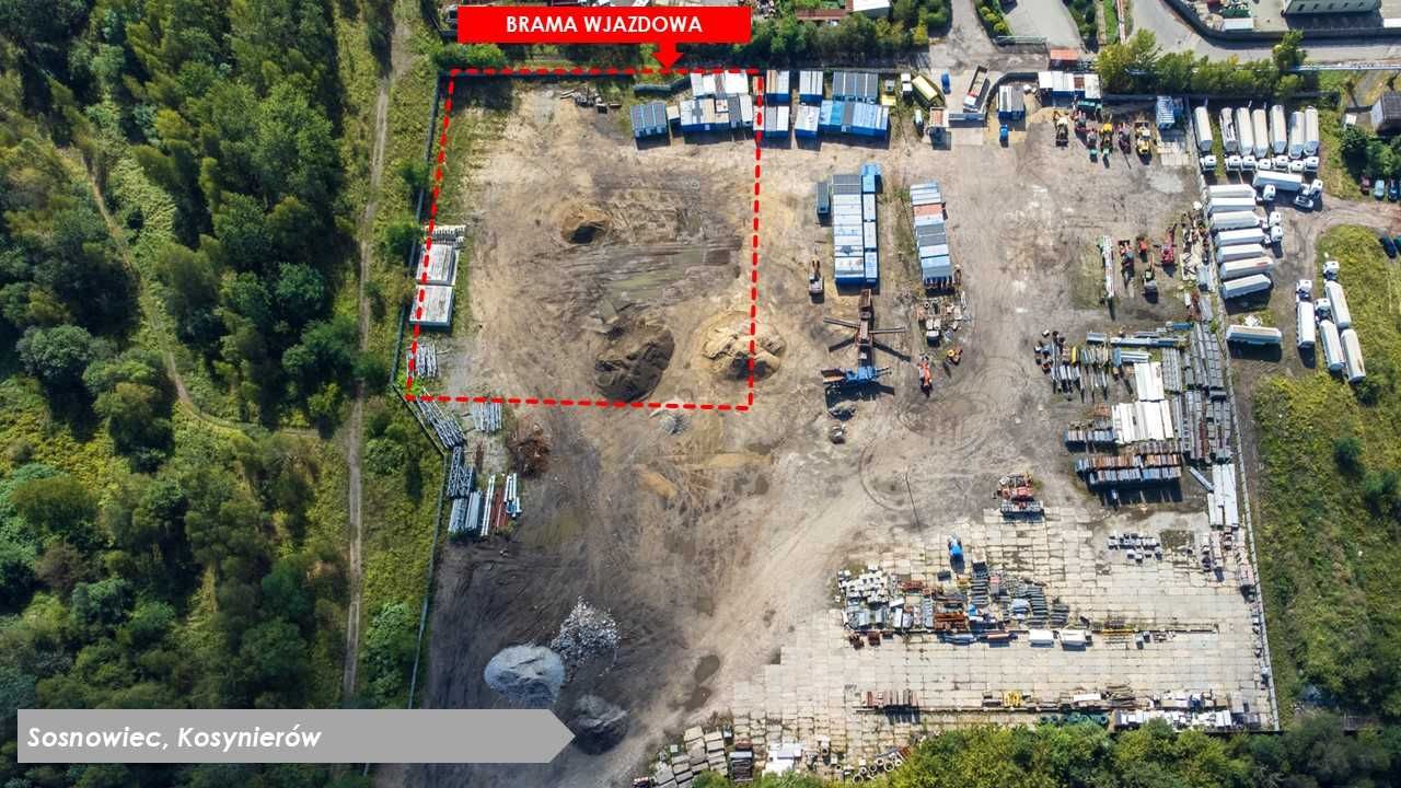 Wynajmę plac pod parking/ halę/ magazyn/ usługi/ produkcję -Sosnowiec