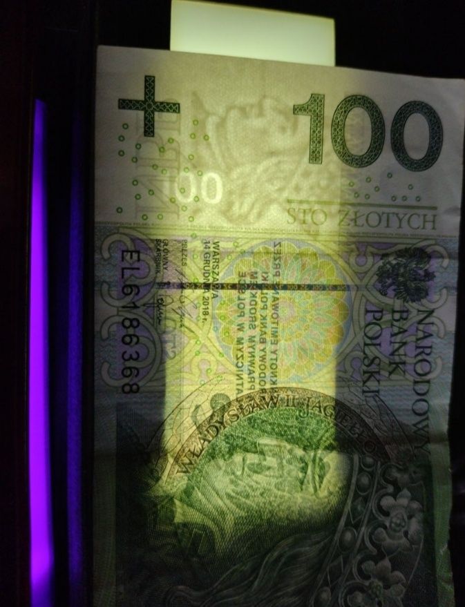 Tester banknotów z lampą UV Folmix z czasów PRL VINTAGE