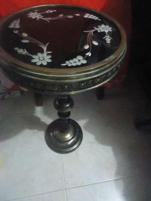 Mesa de Apoio em Latão Antiga