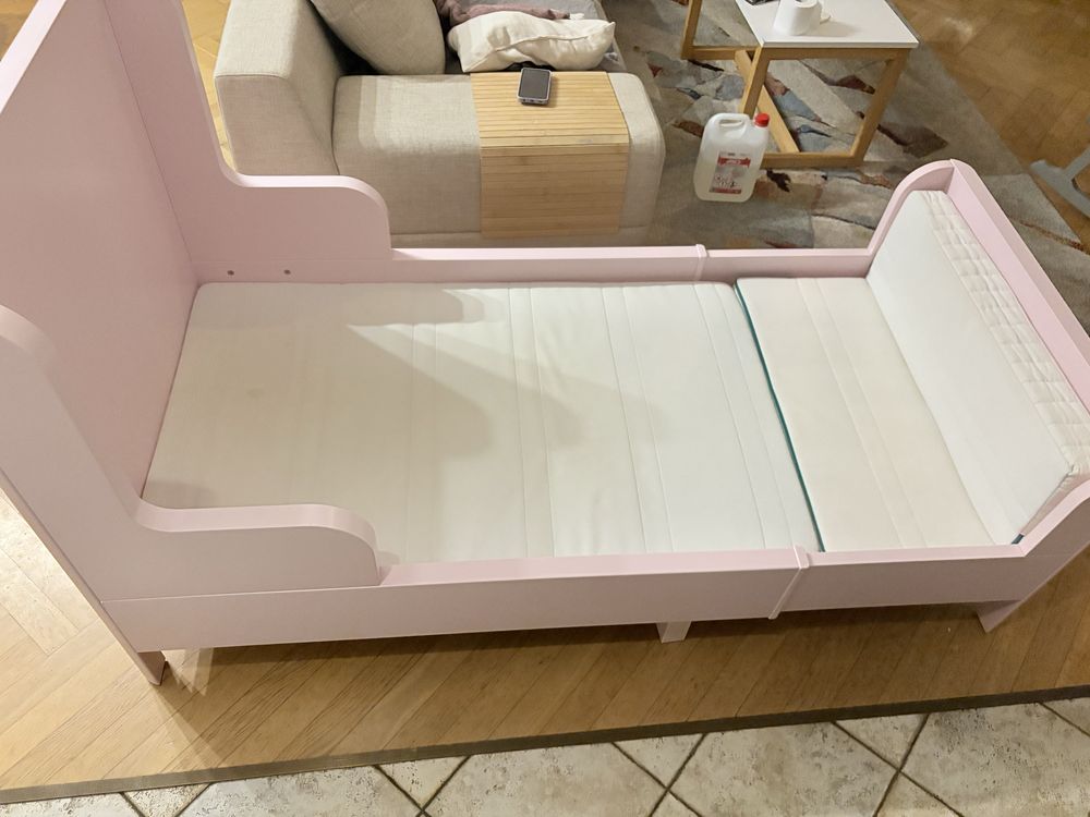 Łóżko dziecięce Ikea Busunge materac w cenie jak nowe.