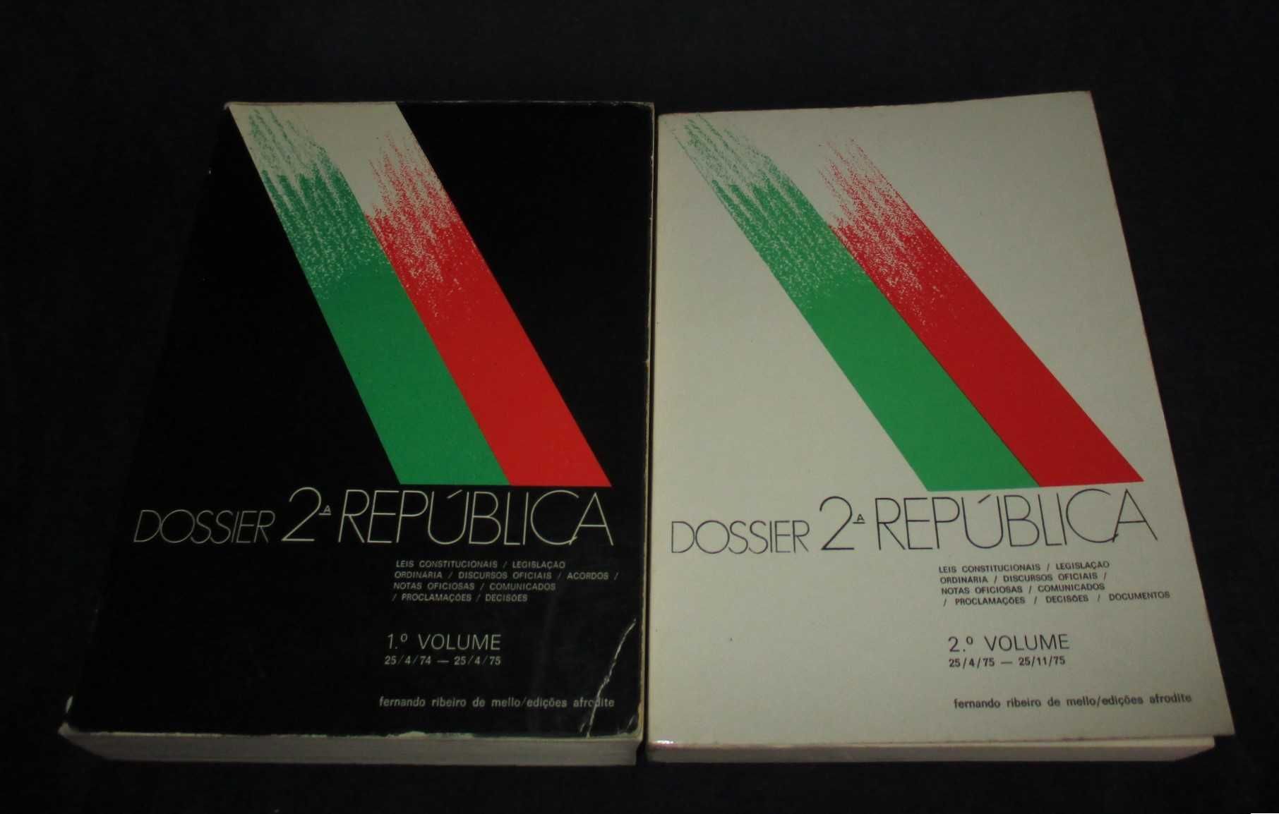 Livros Dossier 2ª República 2 volumes Afrodite