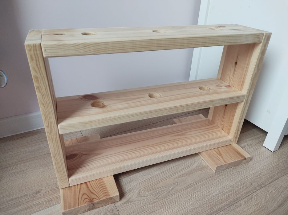 Stojak na Hobby Horse - Stajnia dla 3 koni - Organizer - Drewno