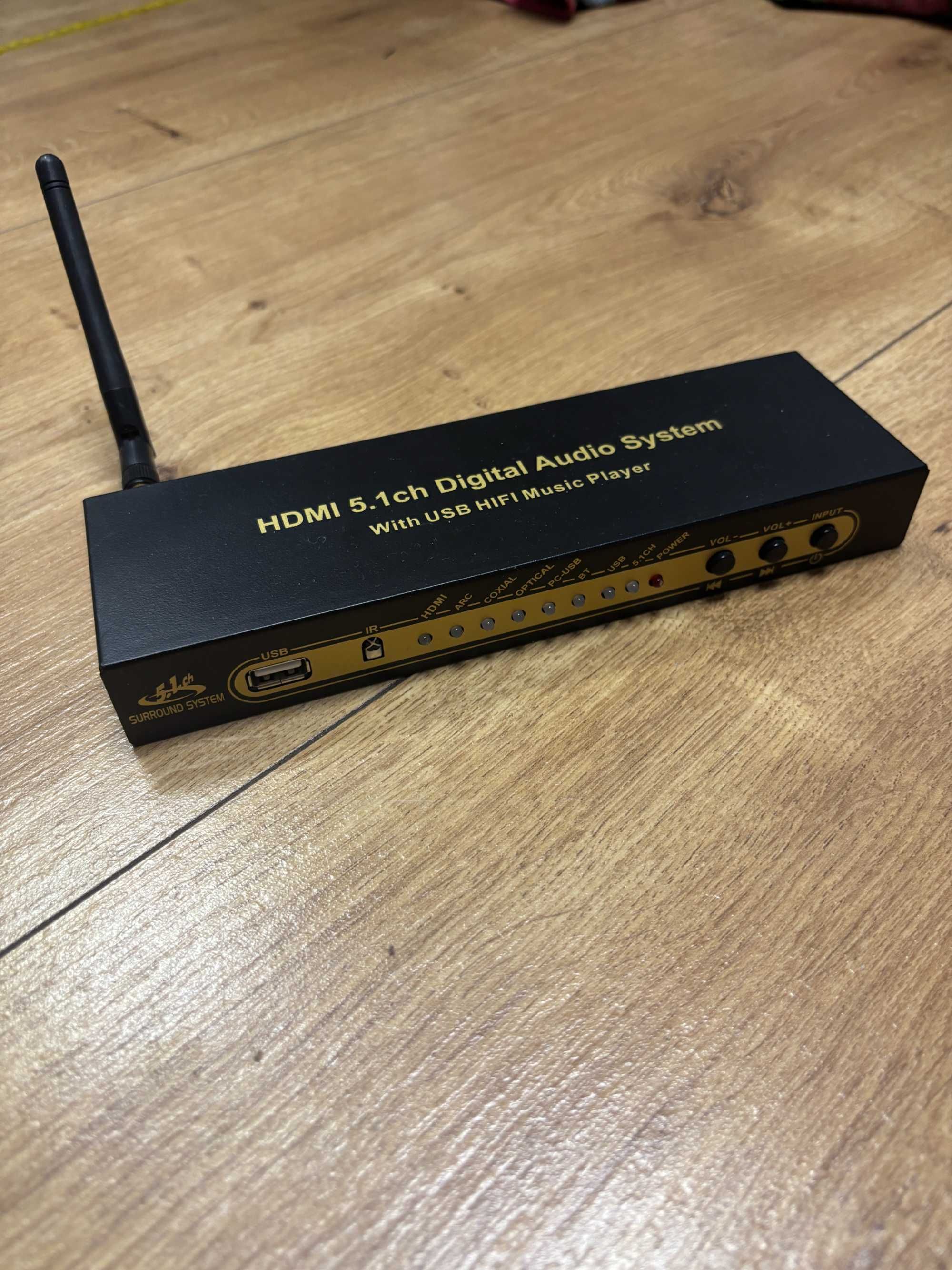 Dekoder audio KINO HDMI 5.1 + toslink + 3x 3.5mm do RCA – zestaw