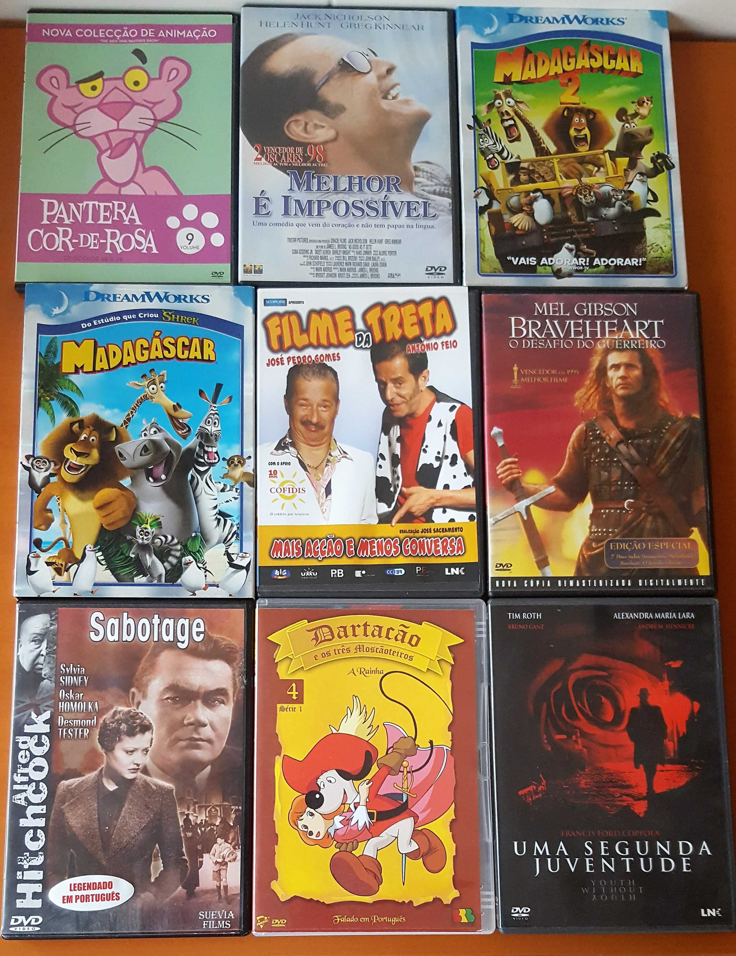 DVDs variados - Filmes e Concertos