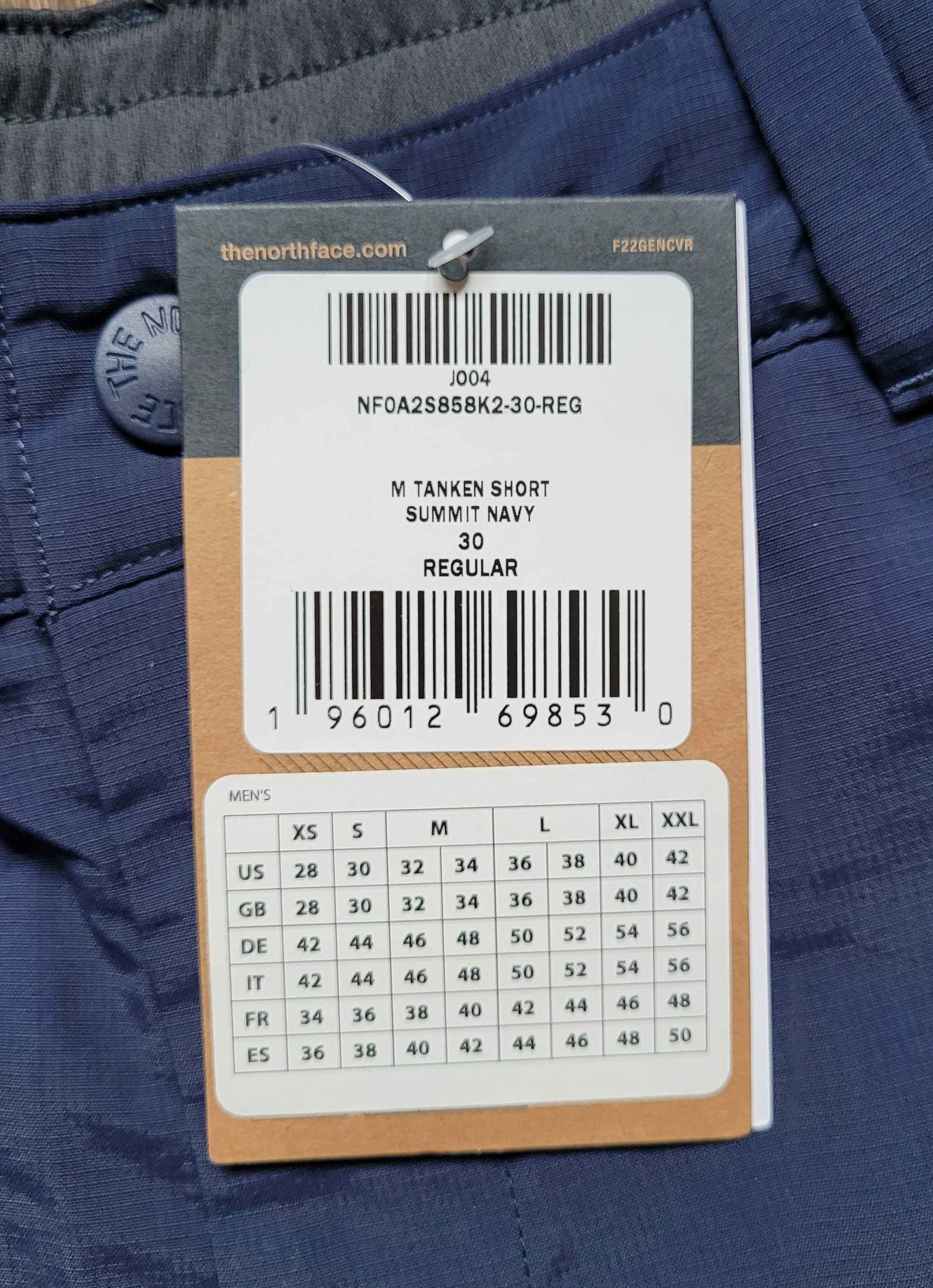 The North Face spodenki szorty trekkingowe Tanken 30 / S navy regular