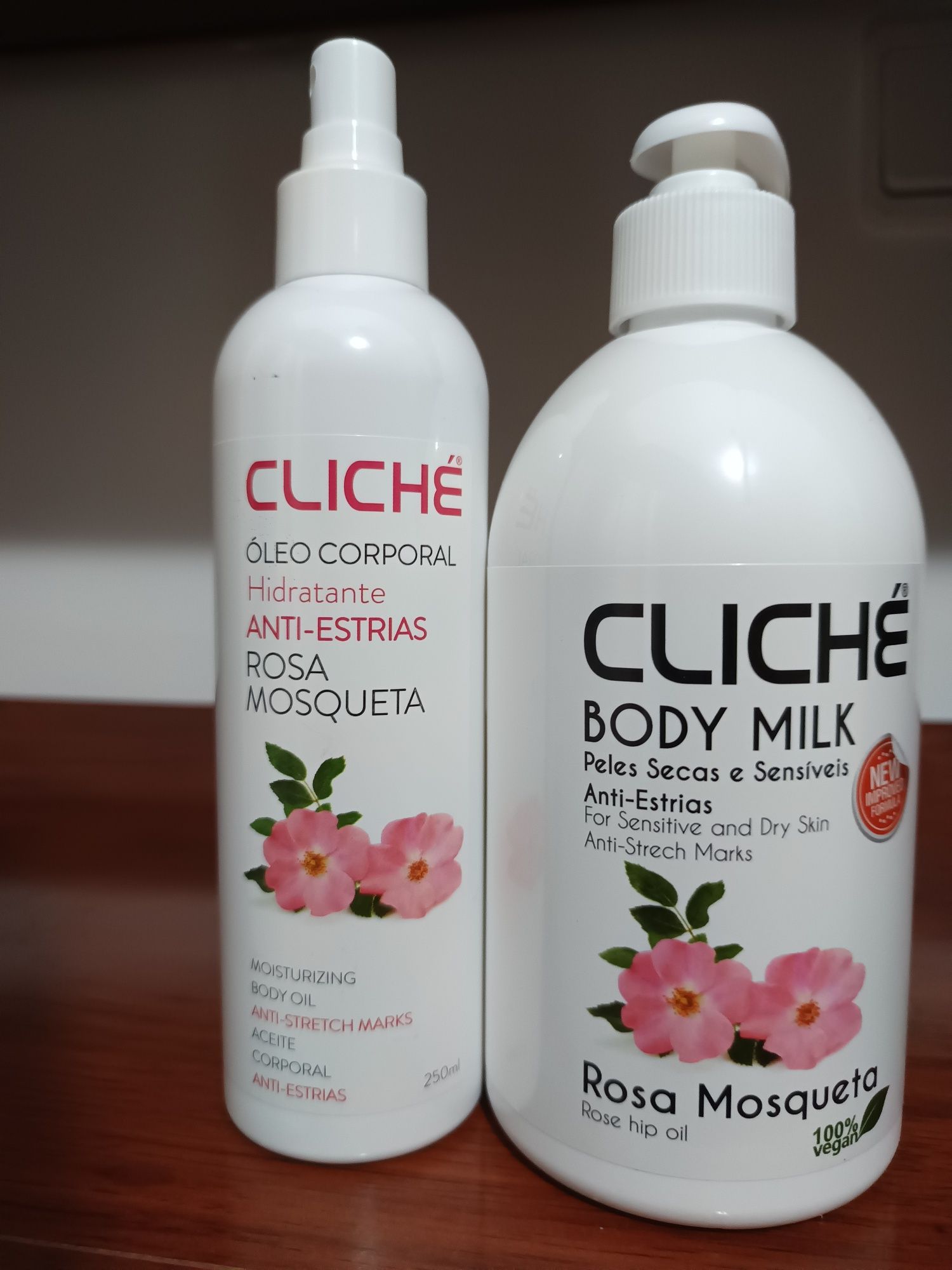 Conjunto de creme e óleo Rosa mosqueta