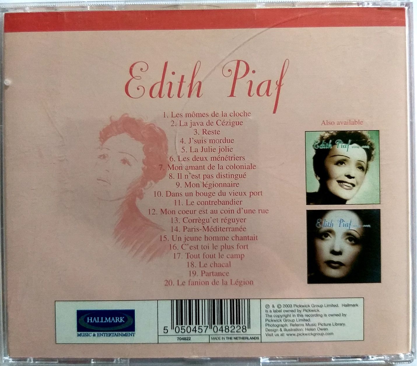 Edith Piaf Volume 1 2003r
