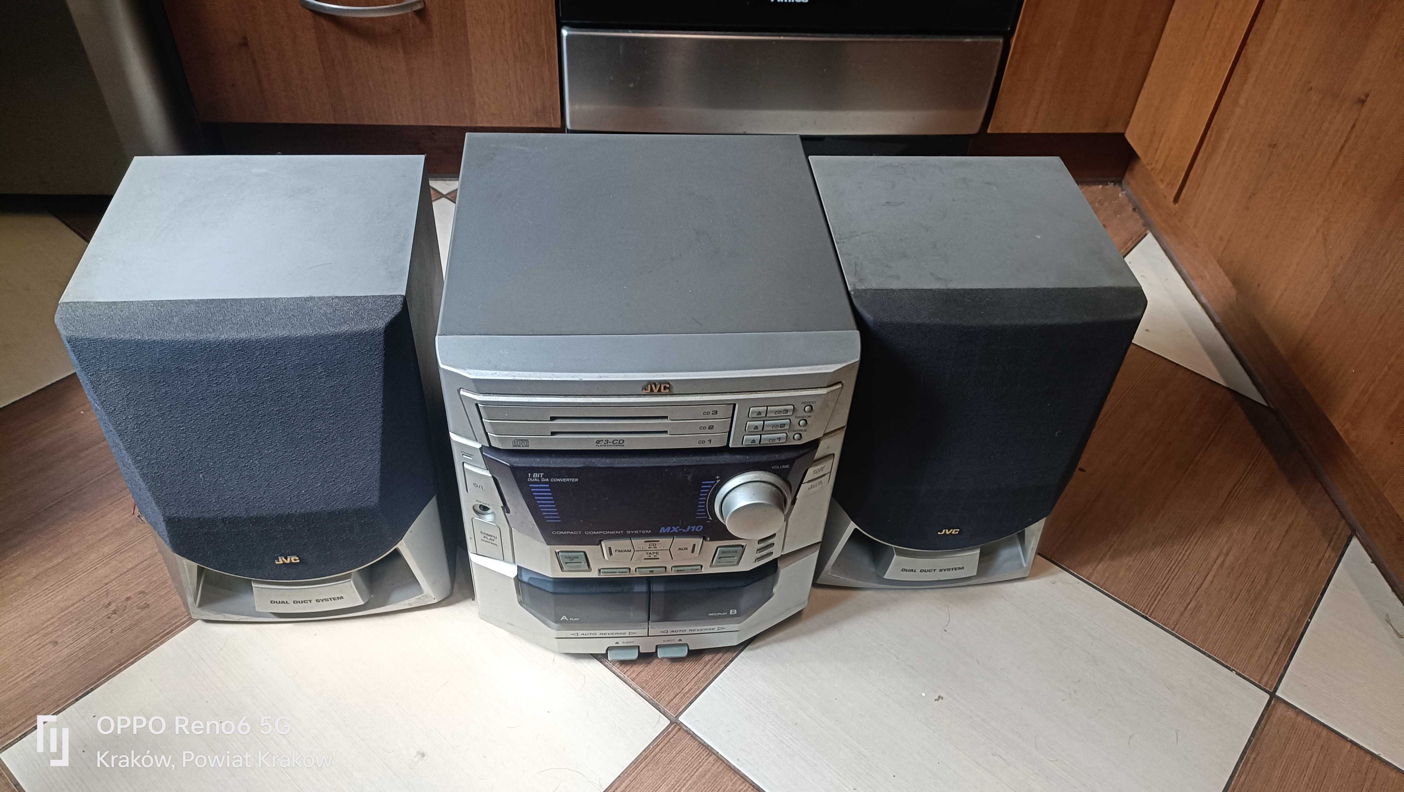 wieża jvc plus kolumny 60w