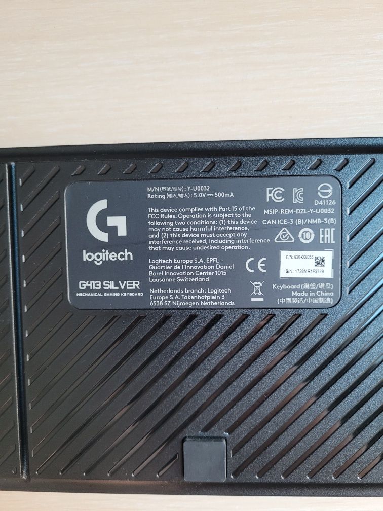 Klawiatura logitech G413 Silver