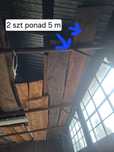 2 blaty drewniane o długości ponad 5 m