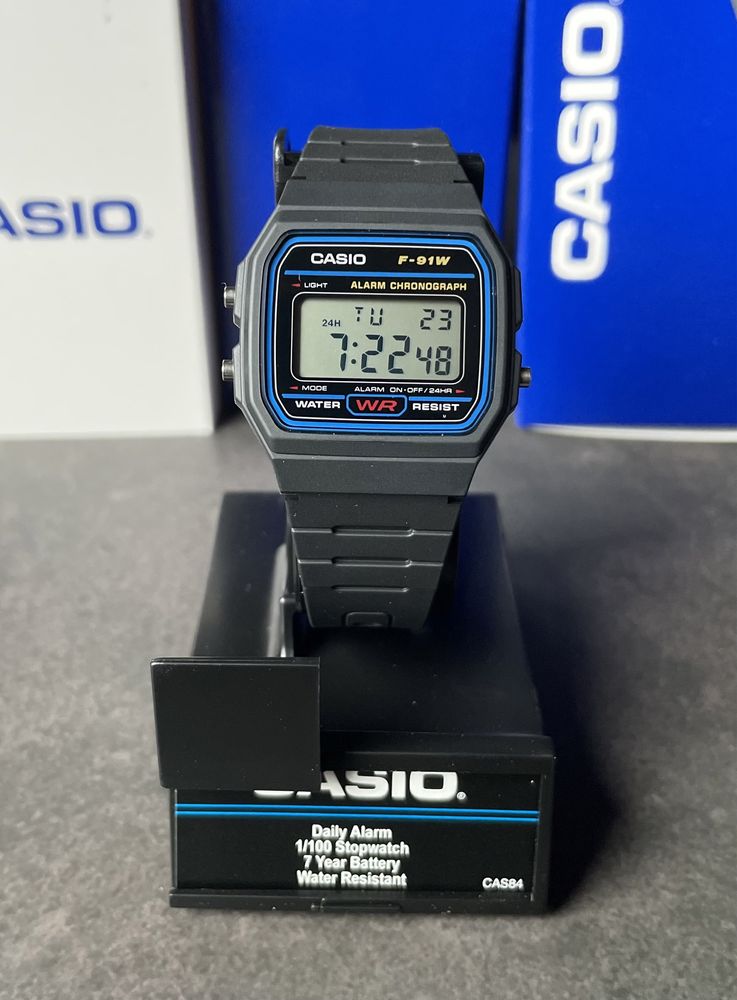 Годинник Casio F-91W vintage unisex новий оригінальний в упаковці