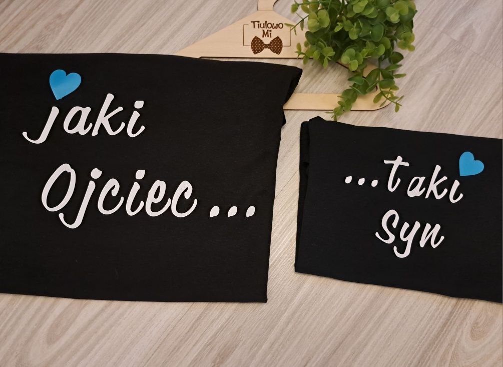 Koszulka Tata i Syn/Córka, Dzień Taty,nowe,personalizacja
