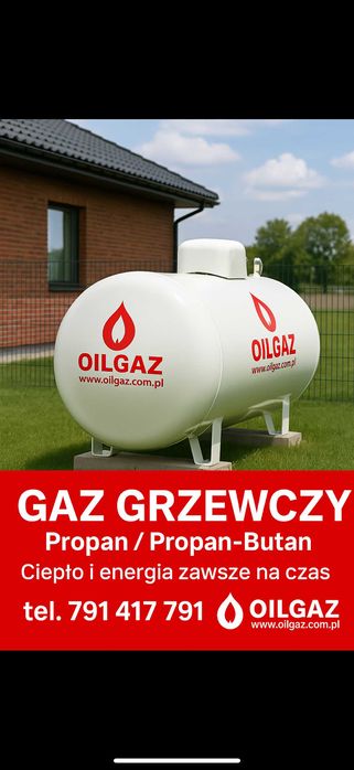 Gaz grzewczy propan, propan-butan