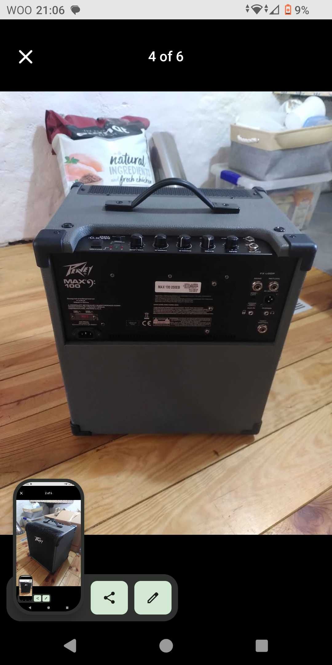Peavey  baixo amplificador (max 100)
