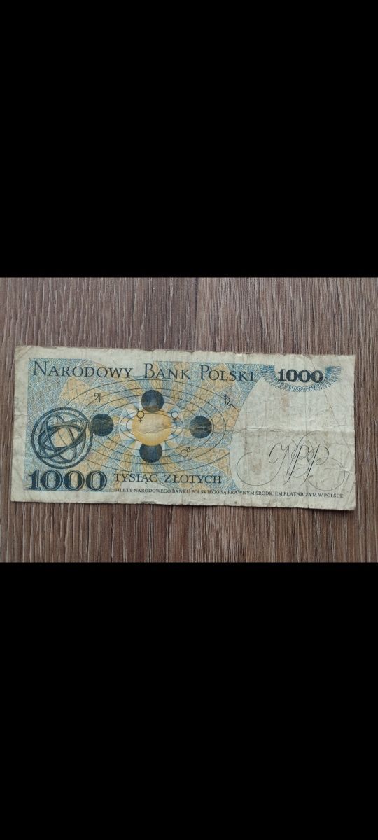 Banknot PRL 1000 złotych seria FR