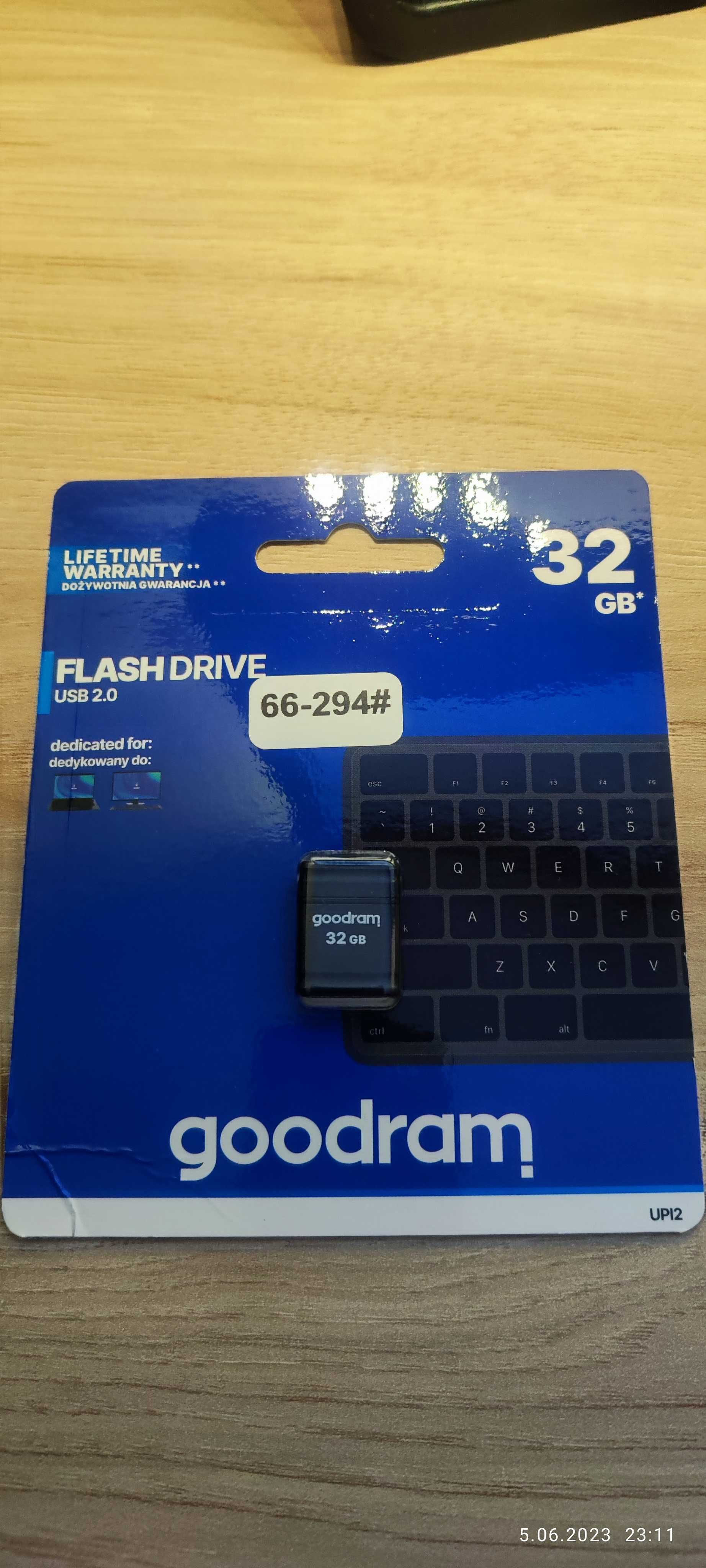 GoodRam Flash Drive - 32 GB - mały i poręczny, w blistrze, nowy