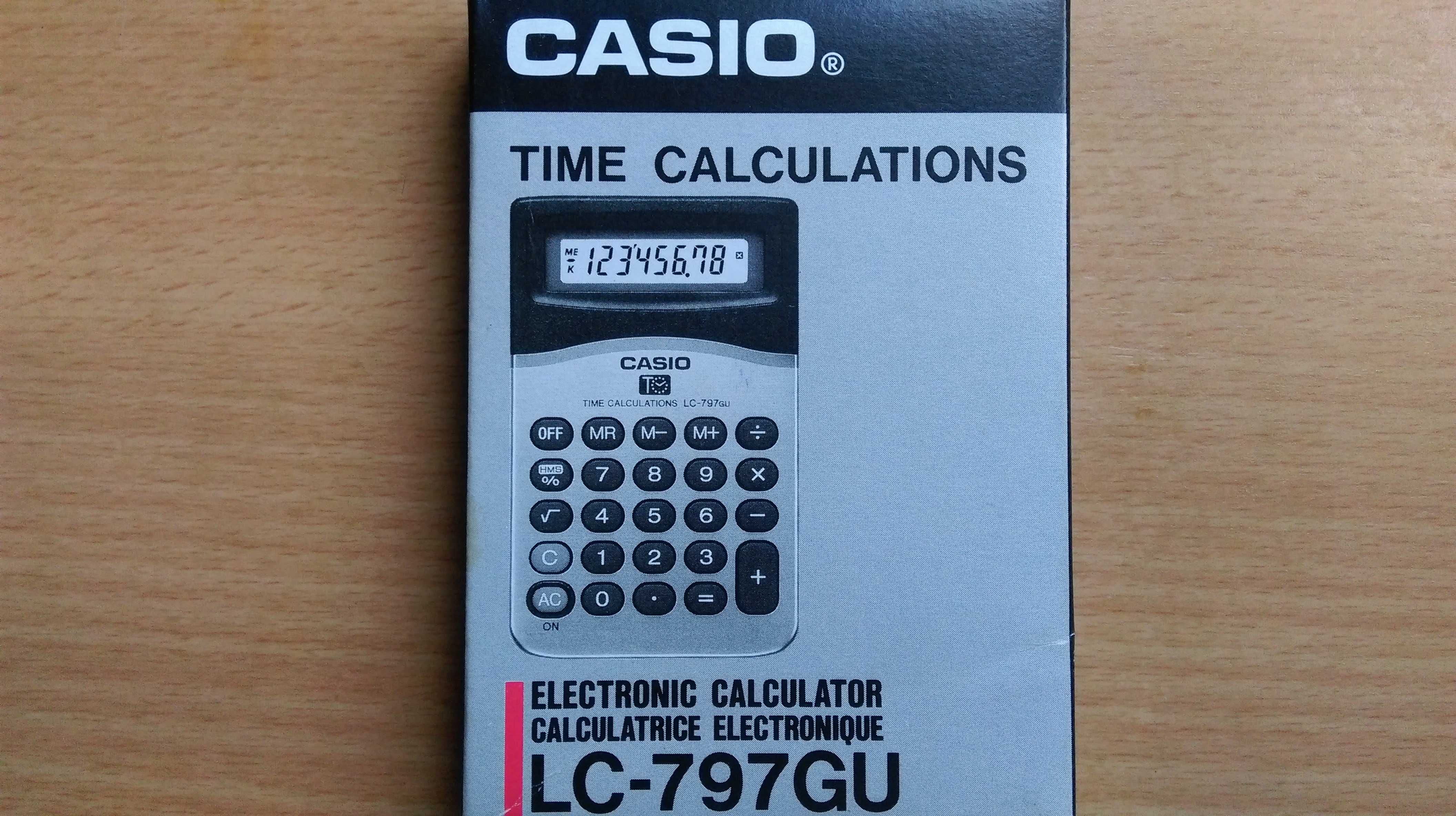 Калькулятор CASIO LC797GU -Made in Japan -80-х годов(новый в упаковке)