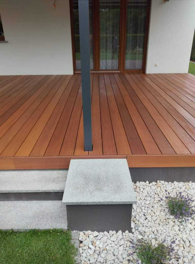 Deska tarasowa egzotyczna BANGKIRAI 21x145/25x145 gładki/drobny