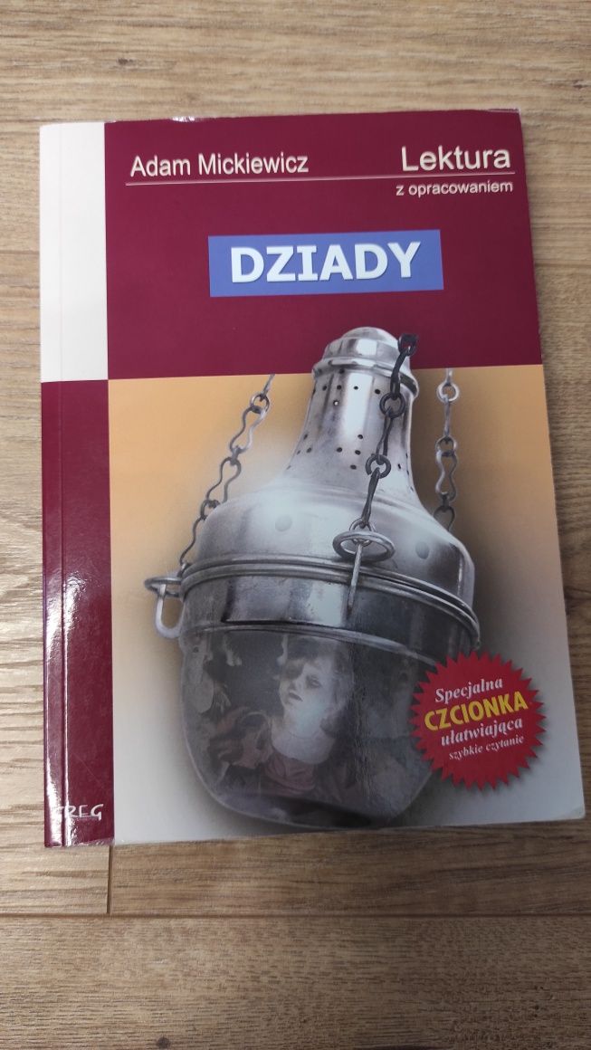 Książka Dziady, Adam Mickiewicz, lektura