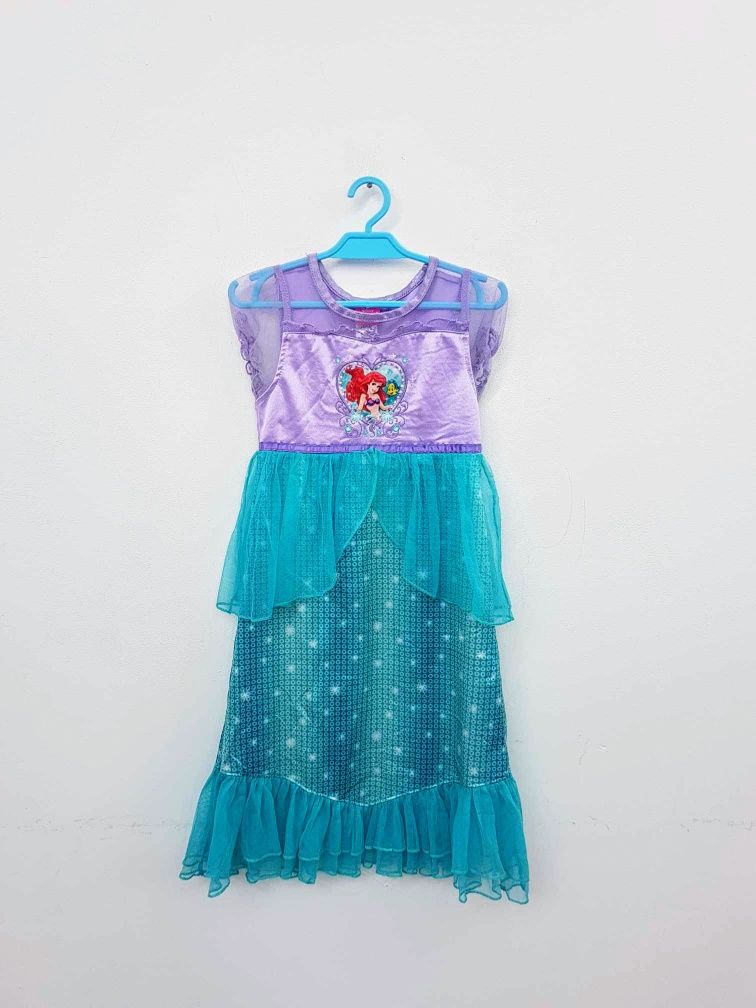 Sukienka przebranie Ariel Mała Syrenka rozmiar 116 cm. A2975