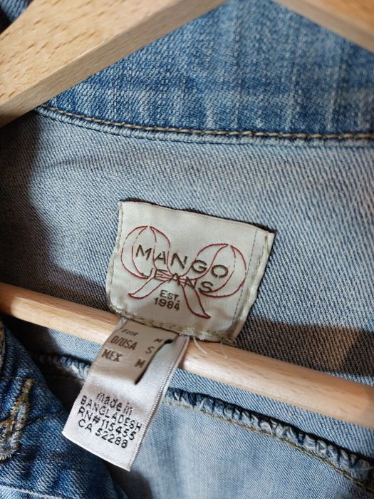Niebieska kurtka jeansowa Mango 38/M katana kurtka dżinsowa kurtka 36