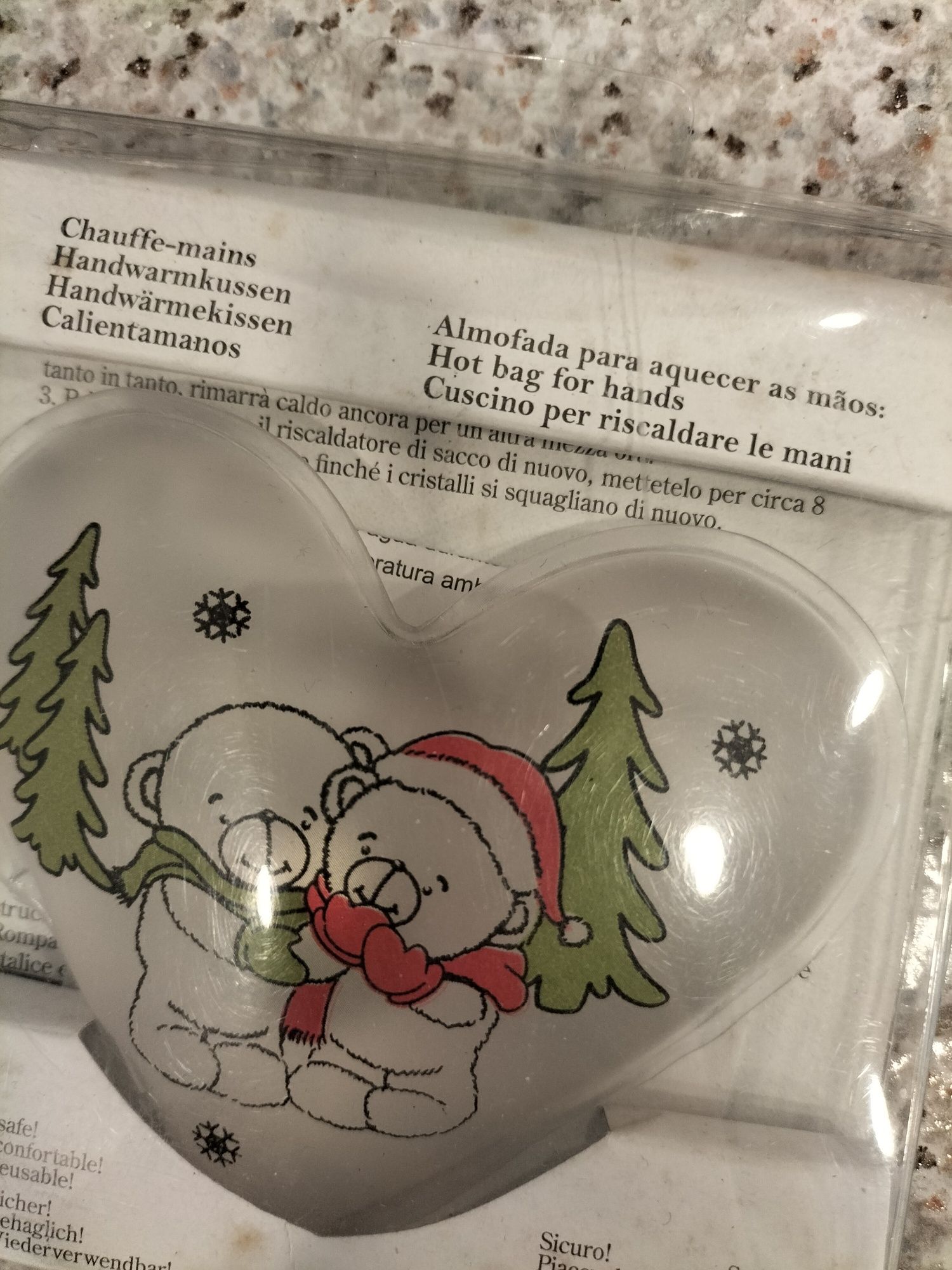 Almofada para aquecer mãos nova