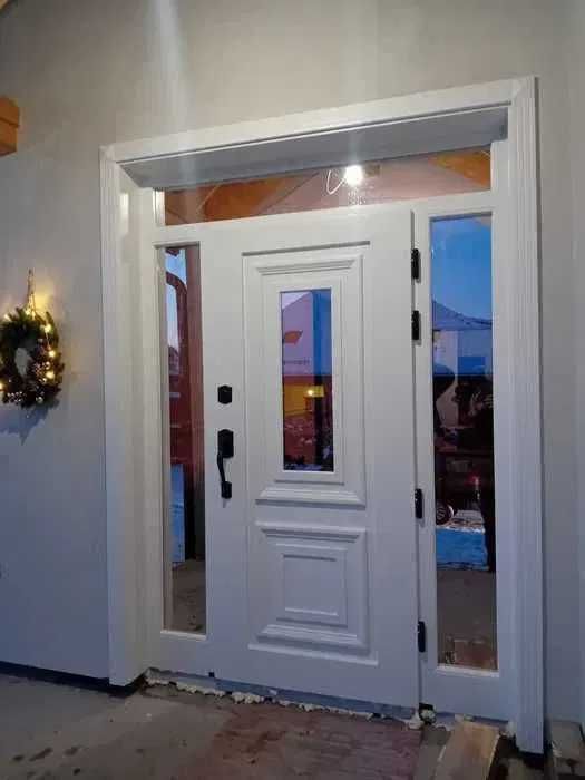 ++ Drzwi Wejściowe Zewnętrzne Drewniane CZYSTE POWIETRZE + GRATIS ++