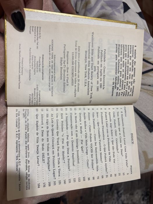 “Felicidade - como encontrá-la”