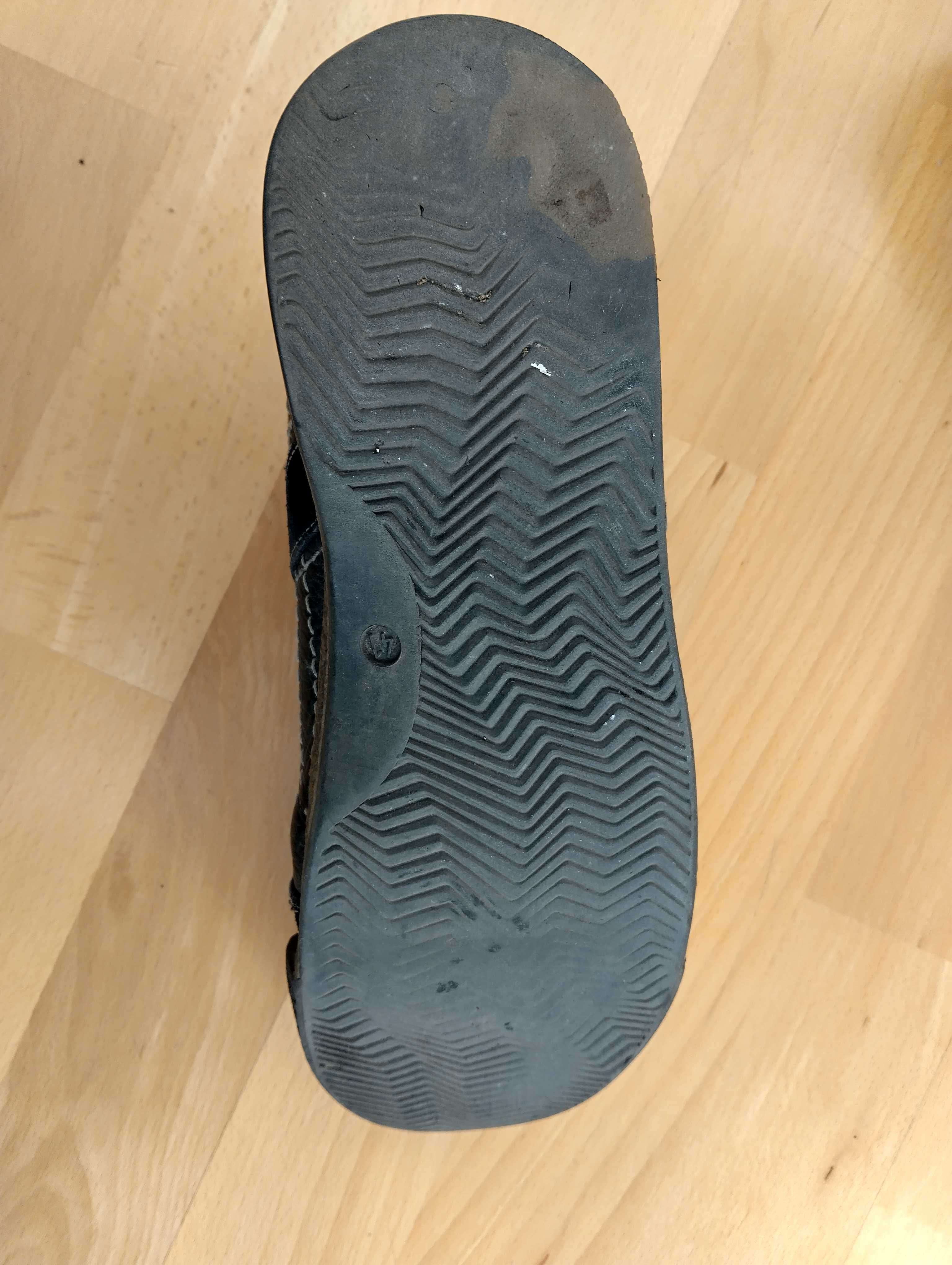 Skórzane brązowe półbuty Lesta r. 41 unisex