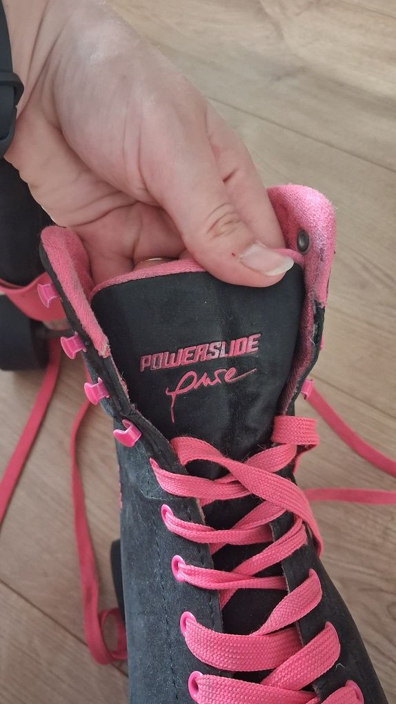 Wrotki Powerslide Melrose czarno różowe 38