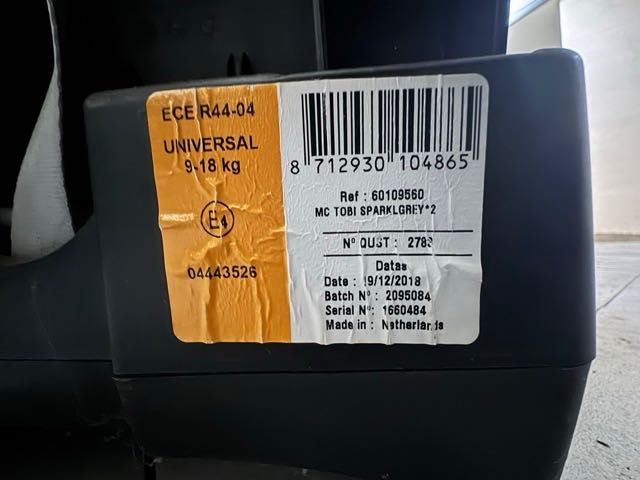 Fotelik Maxi Cosi TOBI 9-18kg ISOFIX