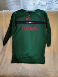 Tunika bluza uni Tommy Hilfiger 38/40 piękna zieleń