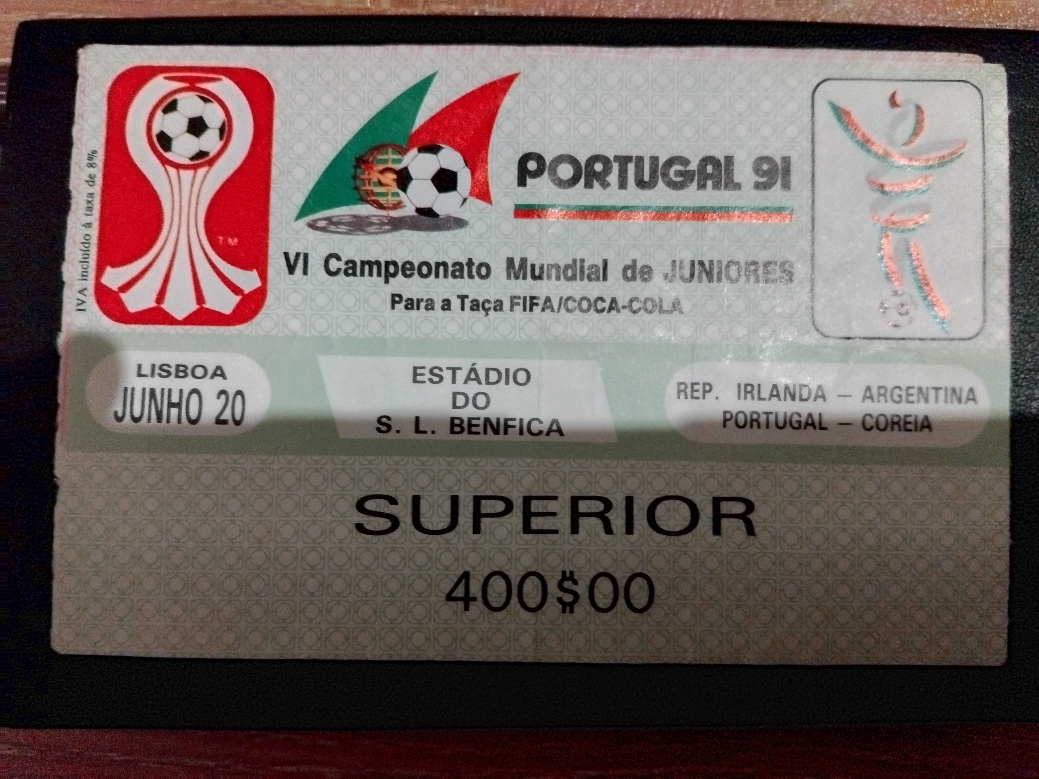 Bilhetes de futebol de coleção