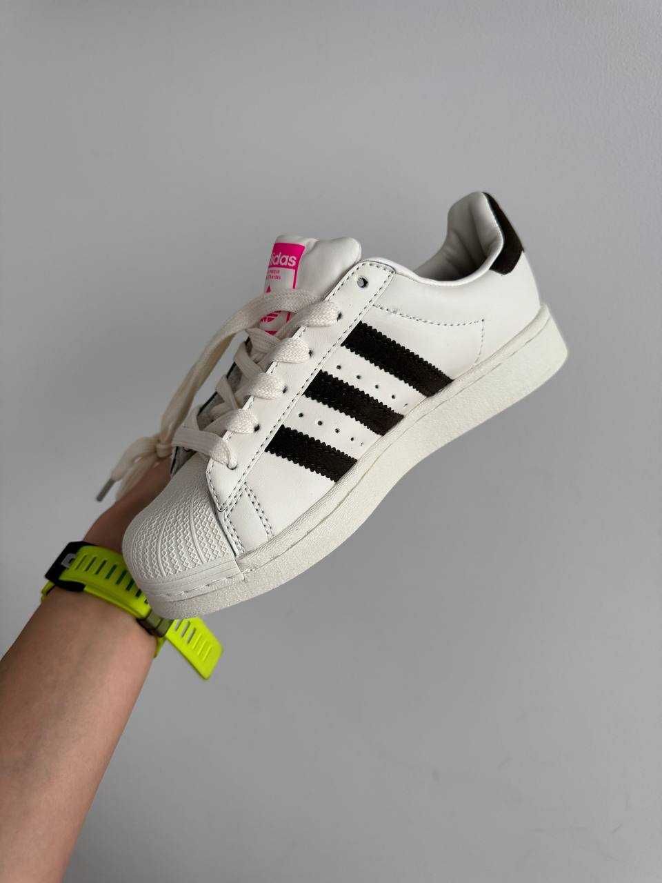 Женские кроссовки Adidas Superstar Cream Black Pink 36-41 Новинка! Топ