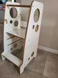 Kitchen helper bialy drewno