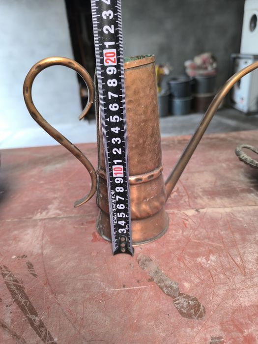 Conjunto de 3 peças vintage, 2 em cobre e 1 em latão.