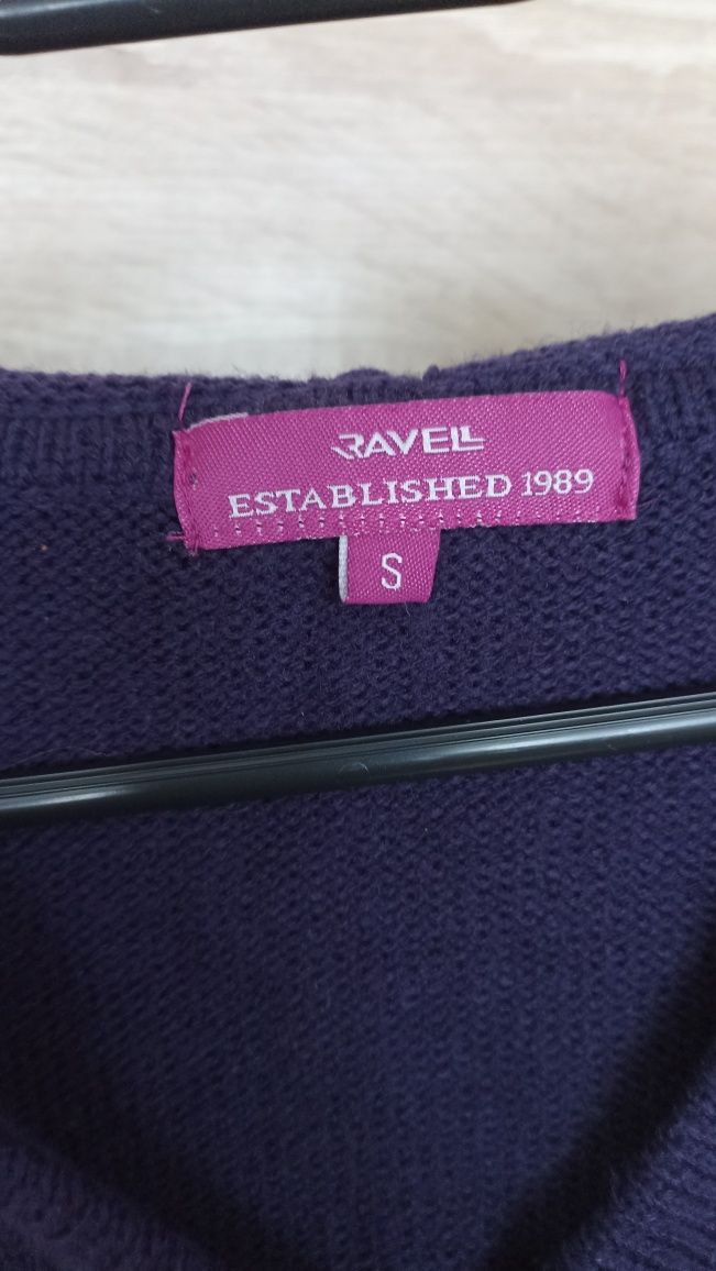Śliwkowy sweterek Ravel, rozmiar S